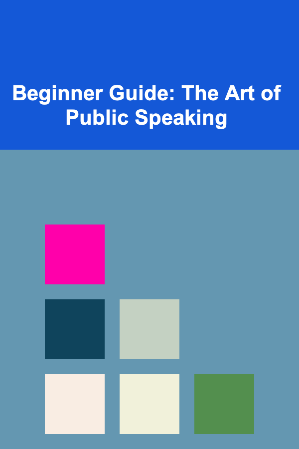 Beginner Guide: The Art of Public Speaking