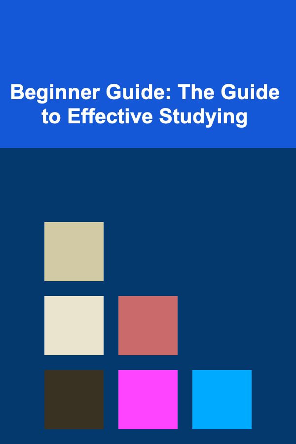 Beginner Guide: The Guide to Effective Studying