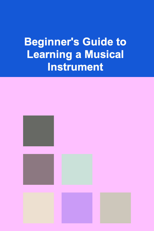 Beginner's Guide to Learning a Musical Instrument