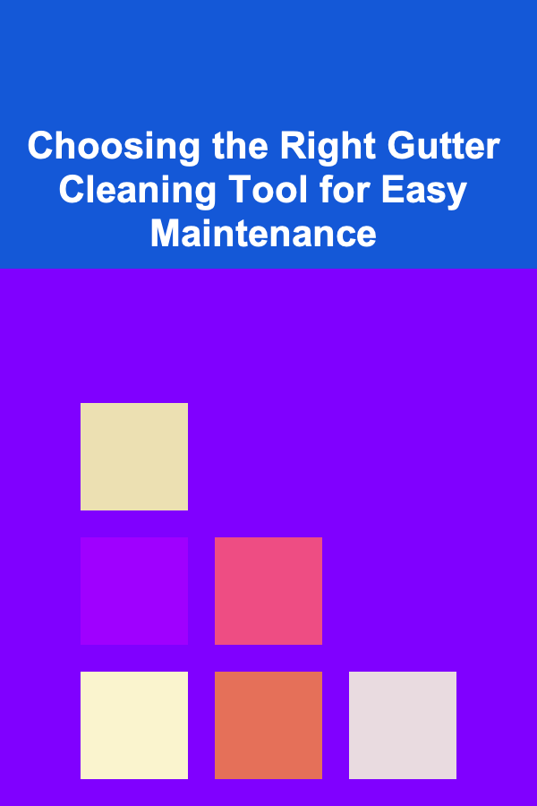 Choosing the Right Gutter Cleaning Tool for Easy Maintenance