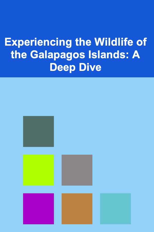 Experiencing the Wildlife of the Galapagos Islands: A Deep Dive