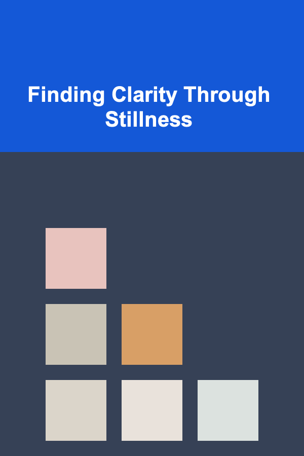 Finding Clarity Through Stillness