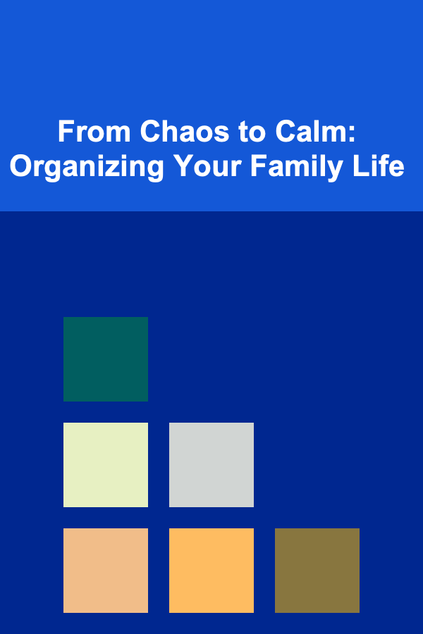 From Chaos to Calm: Organizing Your Family Life