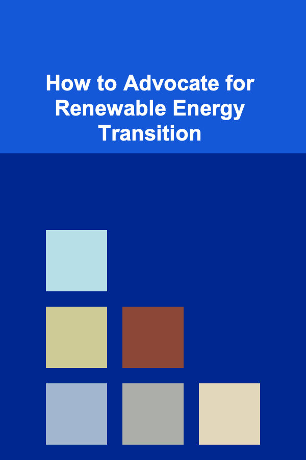 How to Advocate for Renewable Energy Transition