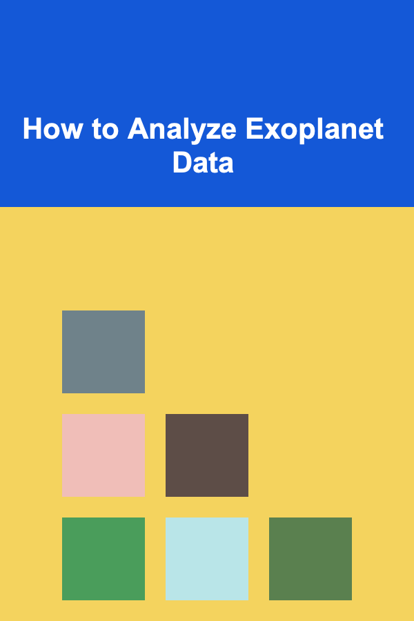 How to Analyze Exoplanet Data