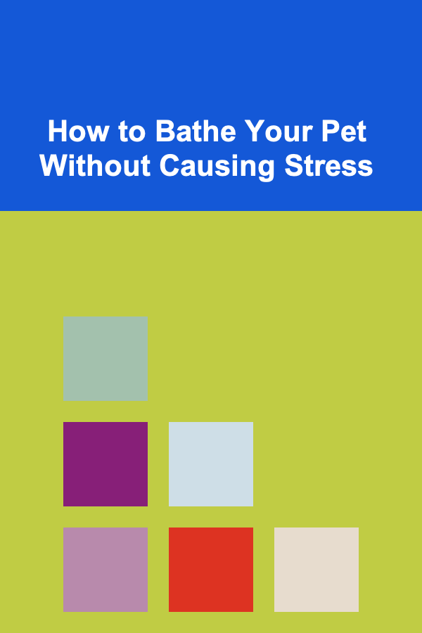 How to Bathe Your Pet Without Causing Stress