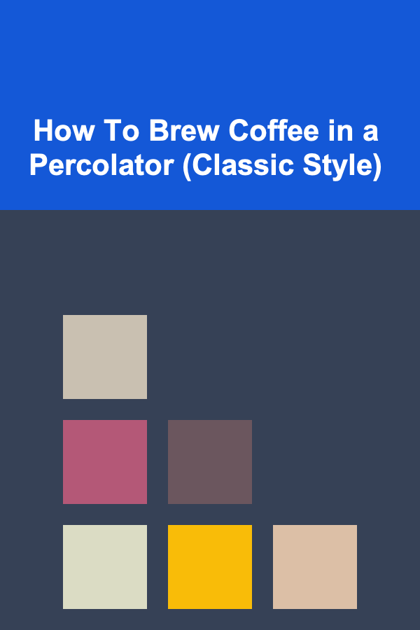 How To Brew Coffee in a Percolator (Classic Style)
