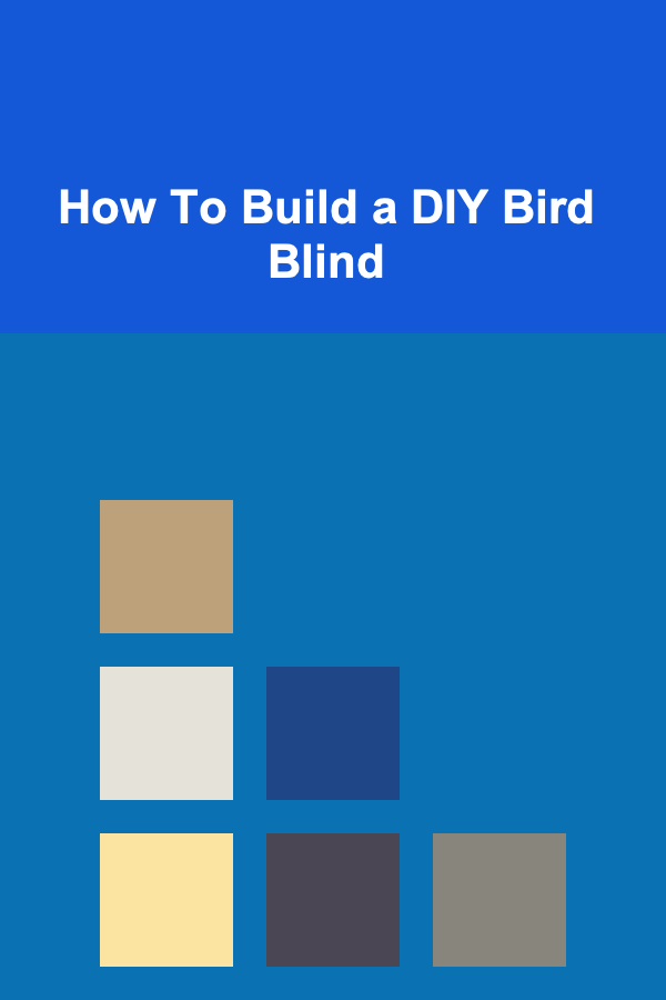 How To Build a DIY Bird Blind