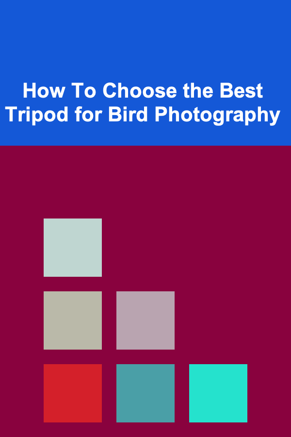 How To Choose the Best Tripod for Bird Photography