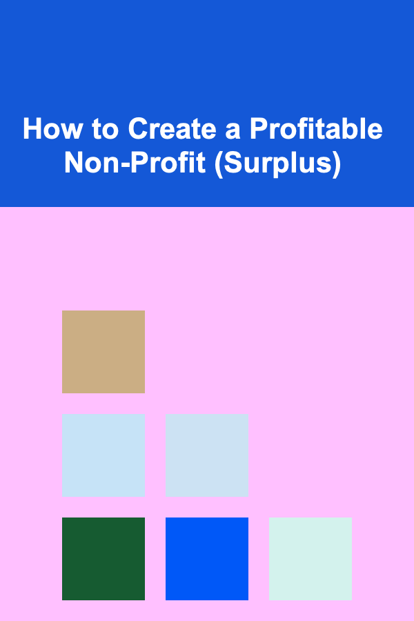 How to Create a Profitable Non-Profit (Surplus)
