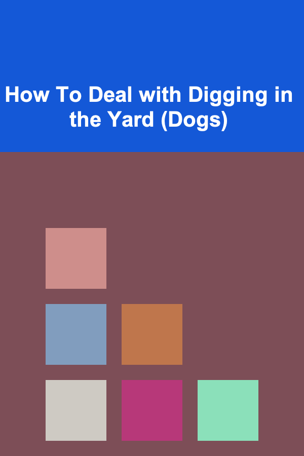 How To Deal with Digging in the Yard (Dogs)