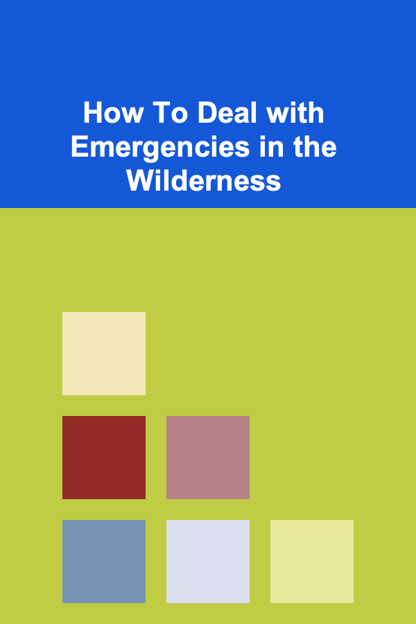 How To Deal with Emergencies in the Wilderness