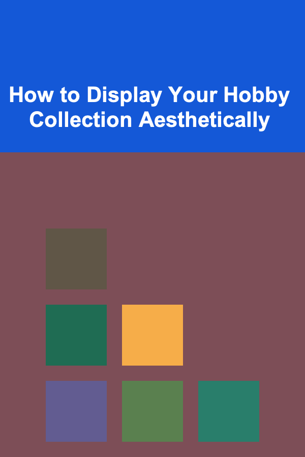 How to Display Your Hobby Collection Aesthetically