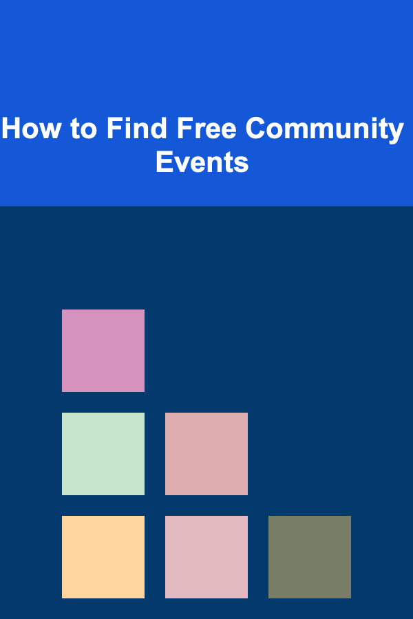 How to Find Free Community Events
