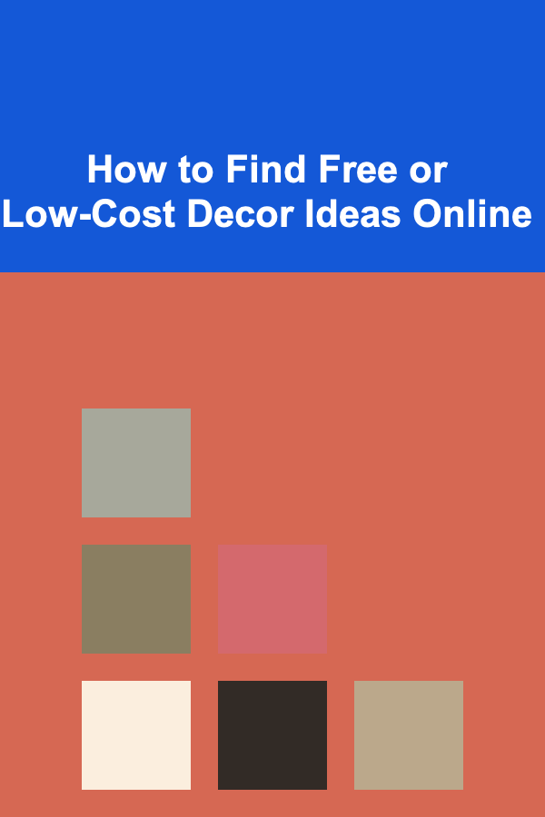 How to Find Free or Low-Cost Decor Ideas Online