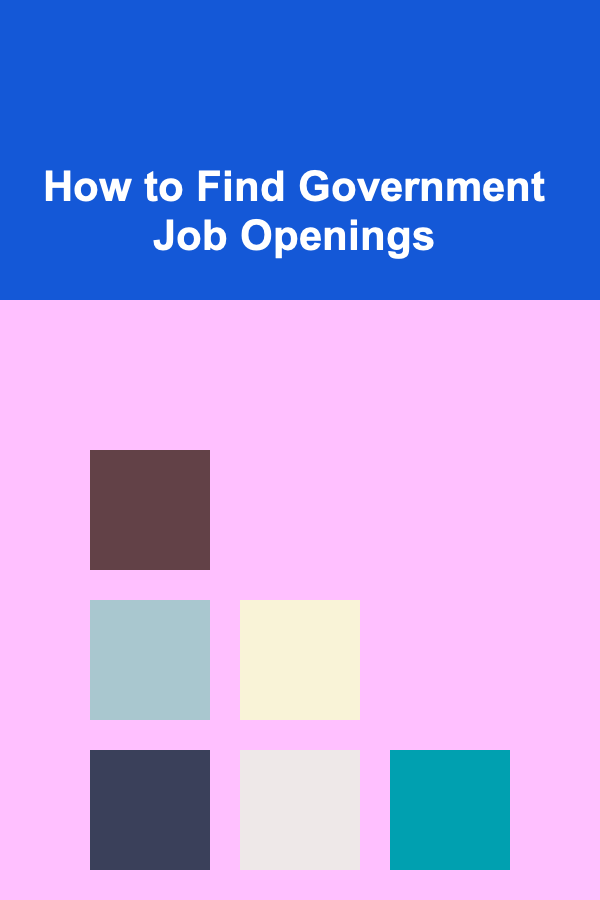 How to Find Government Job Openings