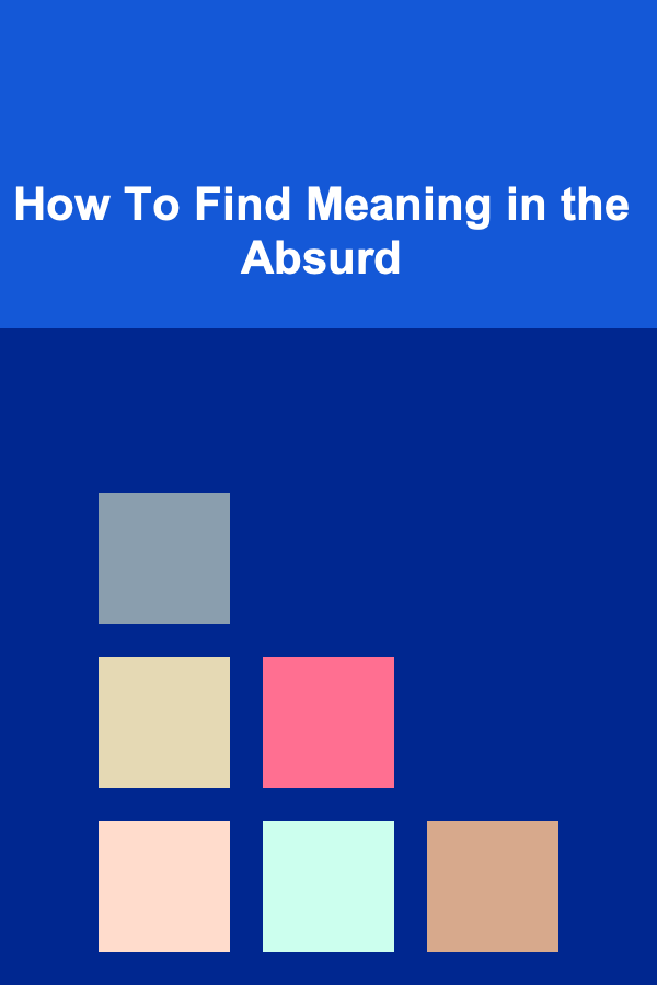 How To Find Meaning in the Absurd