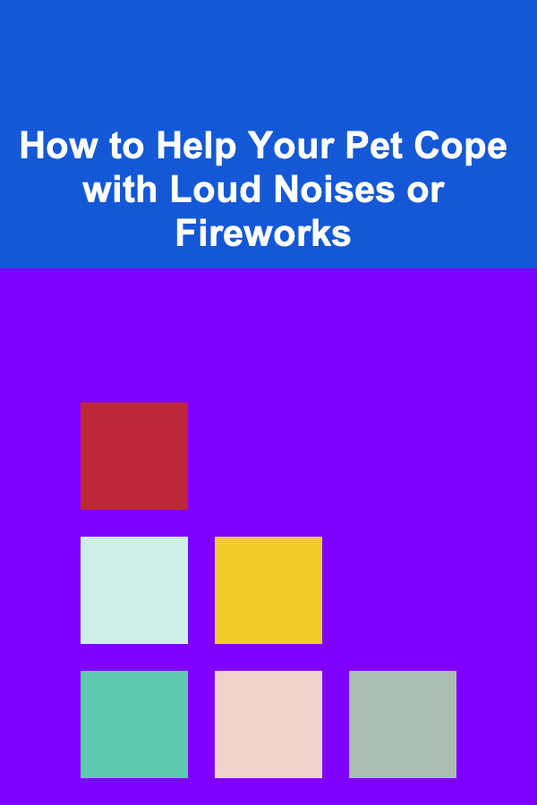 How to Help Your Pet Cope with Loud Noises or Fireworks