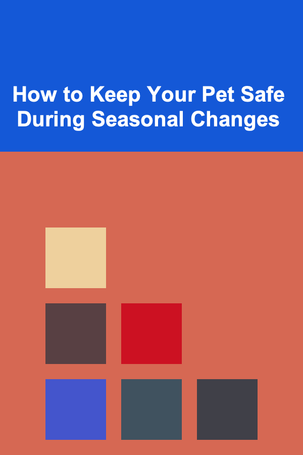 How to Keep Your Pet Safe During Seasonal Changes