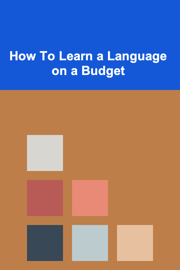 How To Learn a Language on a Budget