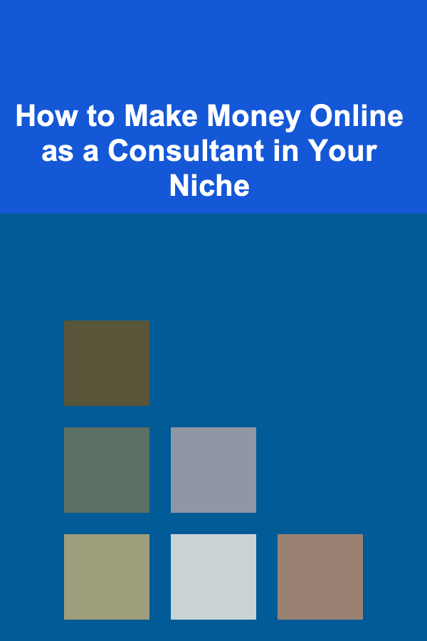 How to Make Money Online as a Consultant in Your Niche