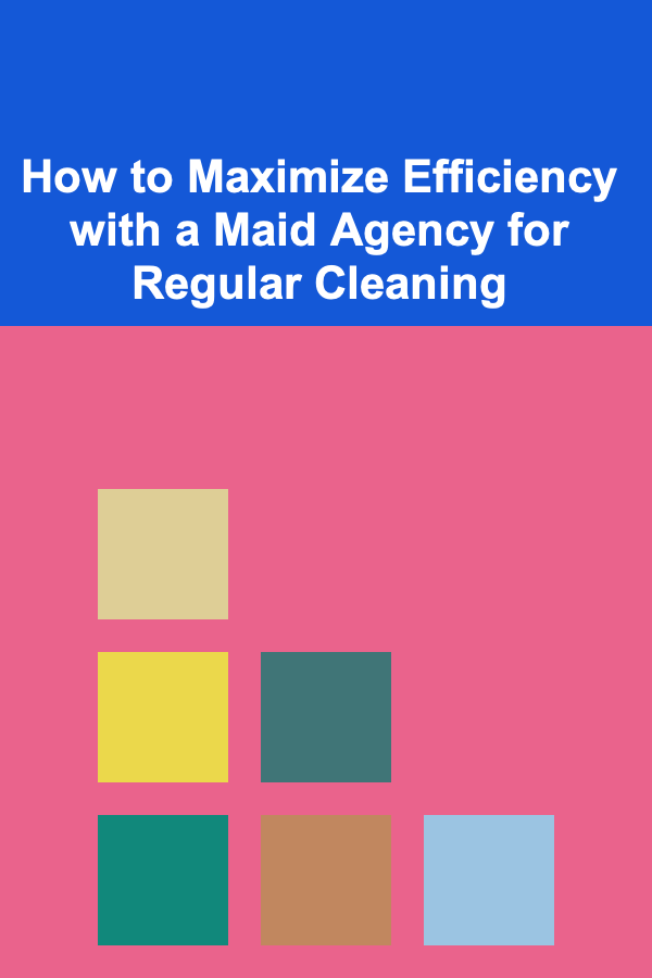 How to Maximize Efficiency with a Maid Agency for Regular Cleaning