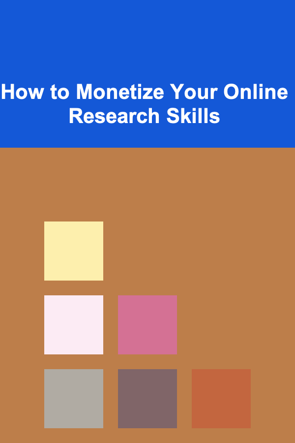 How to Monetize Your Online Research Skills