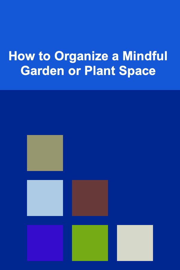 How to Organize a Mindful Garden or Plant Space