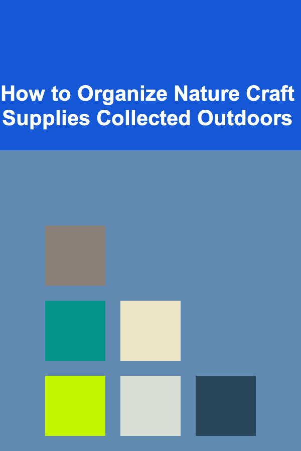 How to Organize Nature Craft Supplies Collected Outdoors
