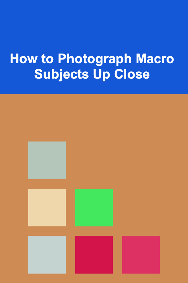How to Photograph Macro Subjects Up Close