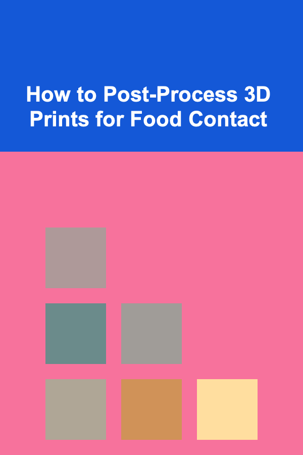 How to Post-Process 3D Prints for Food Contact