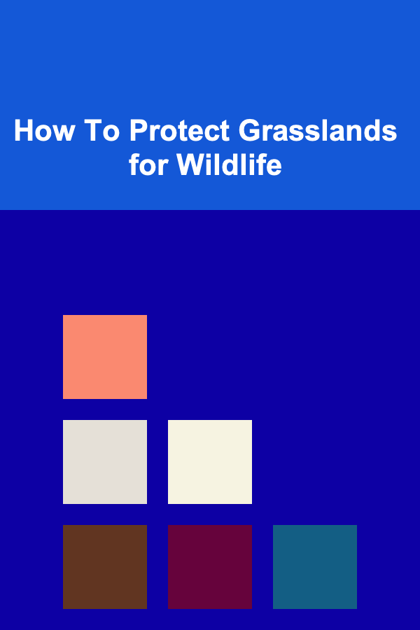 How To Protect Grasslands for Wildlife