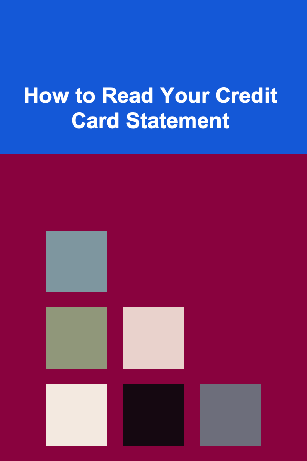 How to Read Your Credit Card Statement