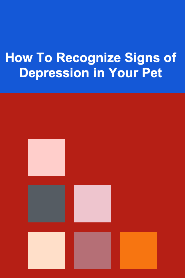 How To Recognize Signs of Depression in Your Pet