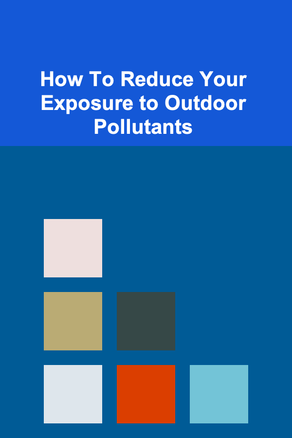How To Reduce Your Exposure to Outdoor Pollutants