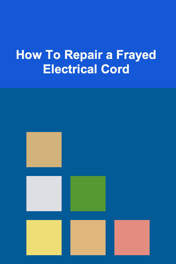 How To Repair a Frayed Electrical Cord