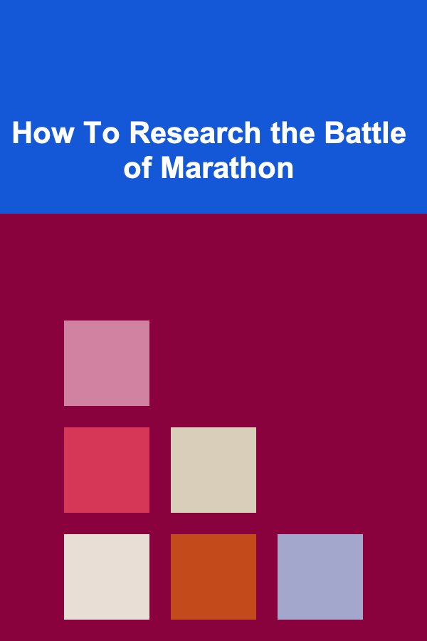 How To Research the Battle of Marathon