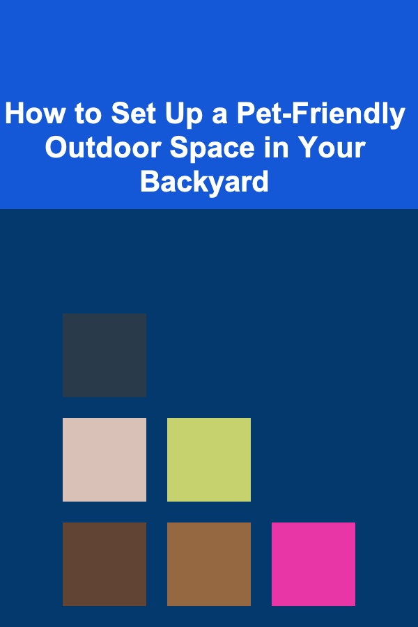 How to Set Up a Pet-Friendly Outdoor Space in Your Backyard
