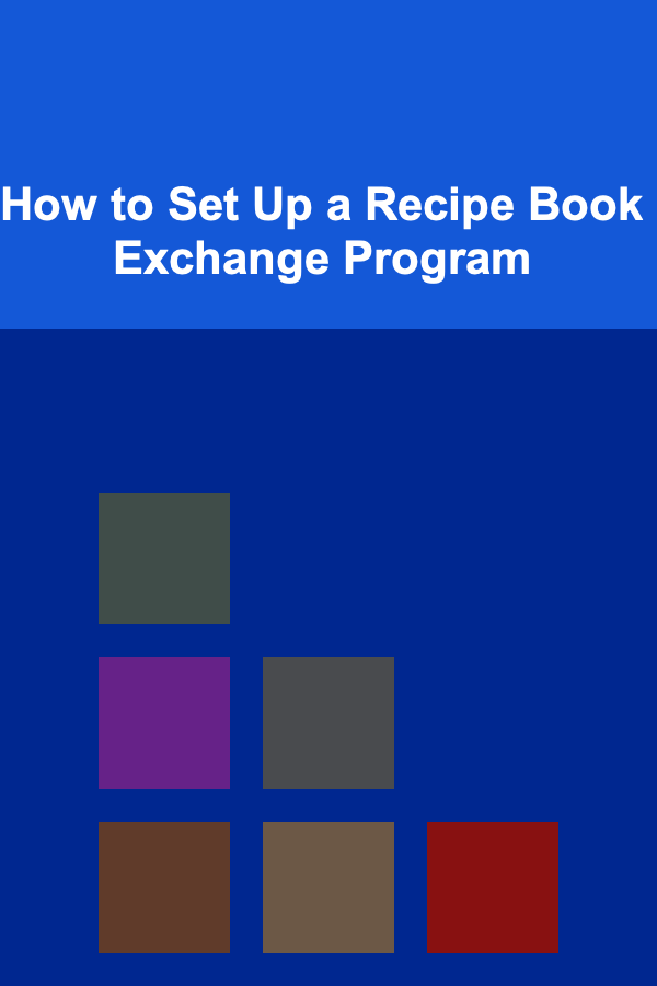 How to Set Up a Recipe Book Exchange Program
