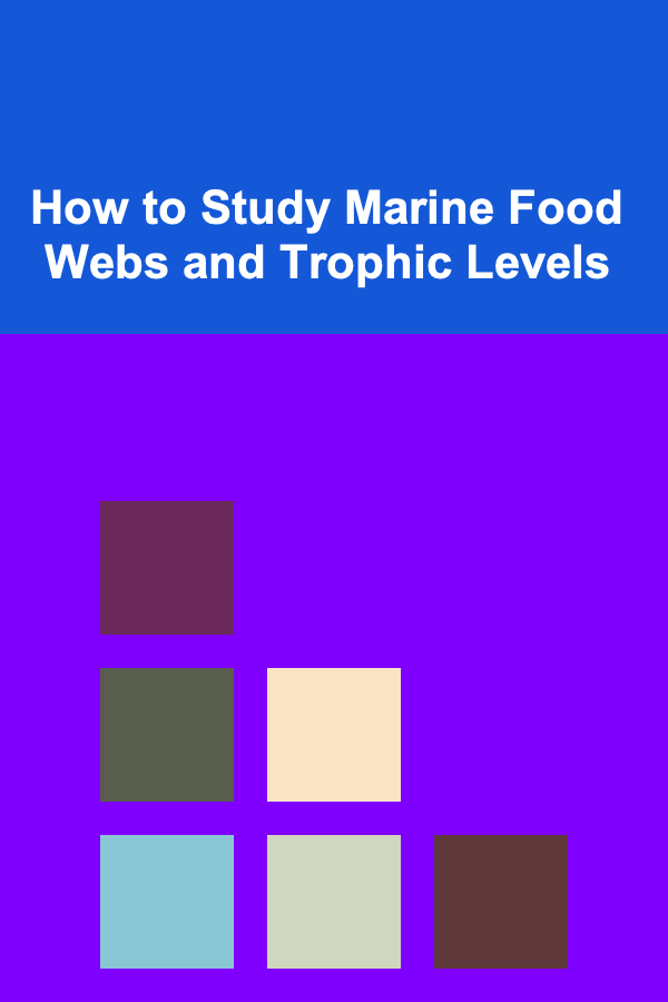 How to Study Marine Food Webs and Trophic Levels