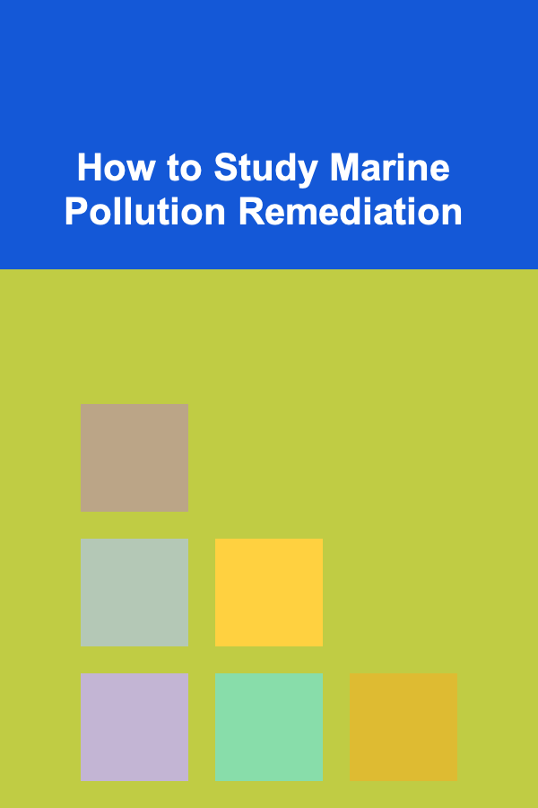 How to Study Marine Pollution Remediation