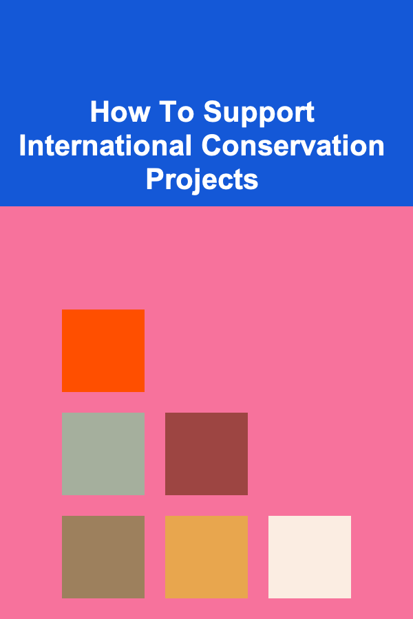 How To Support International Conservation Projects