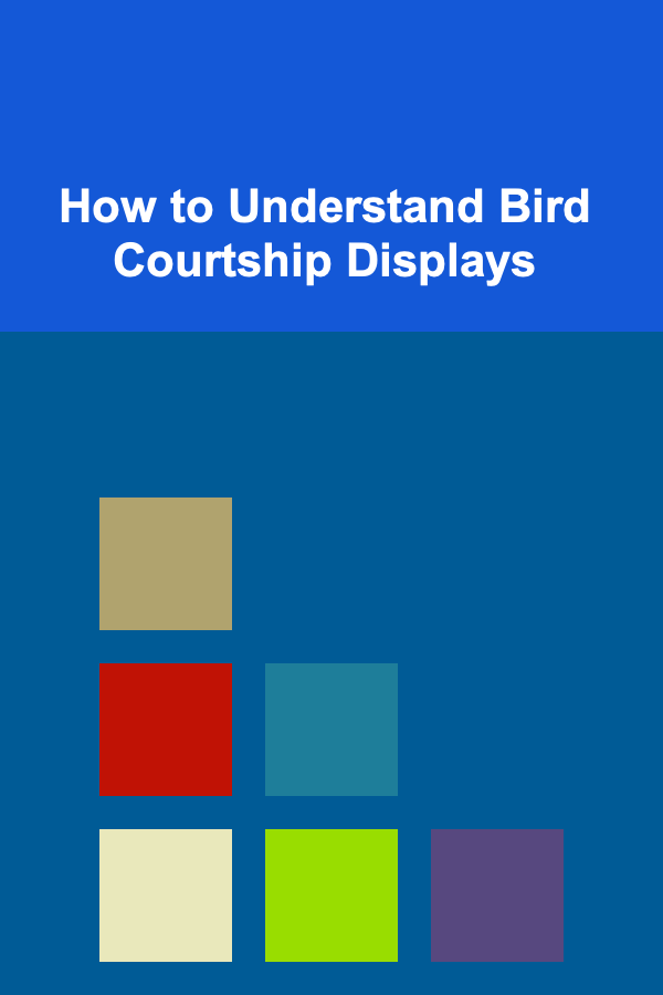 How to Understand Bird Courtship Displays