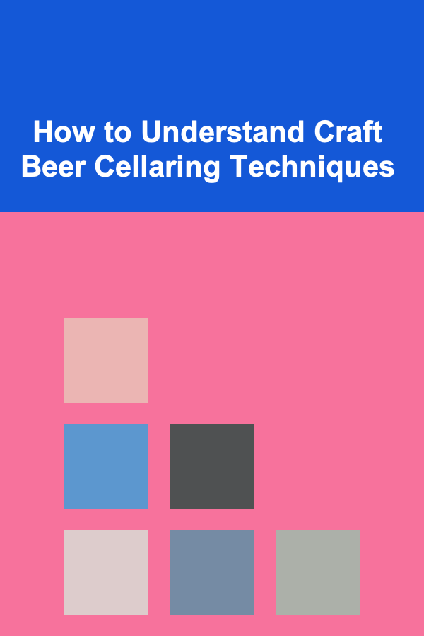 How to Understand Craft Beer Cellaring Techniques