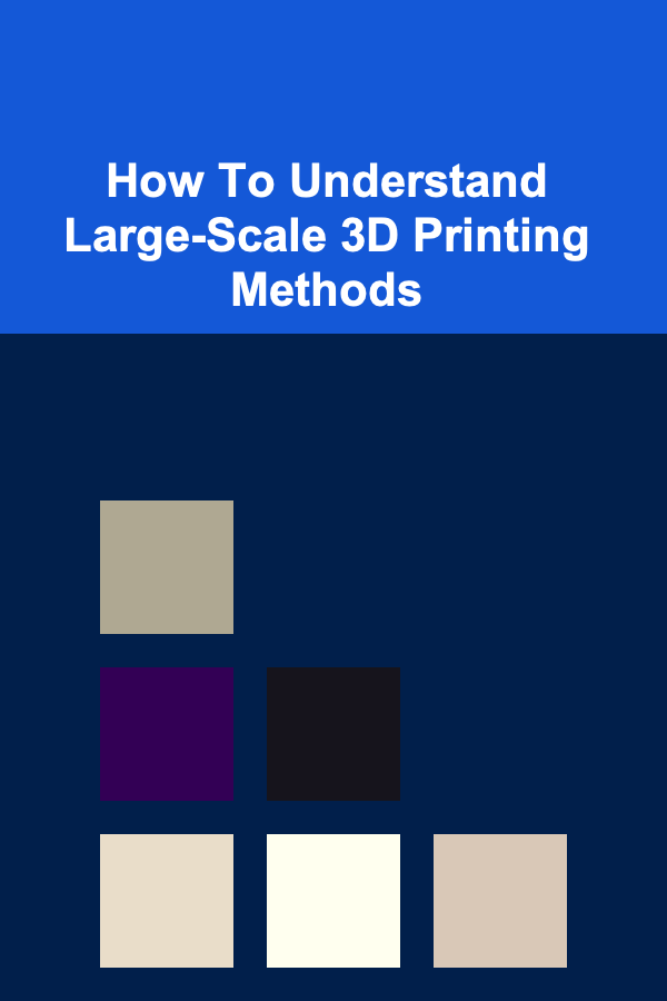 How To Understand Large-Scale 3D Printing Methods