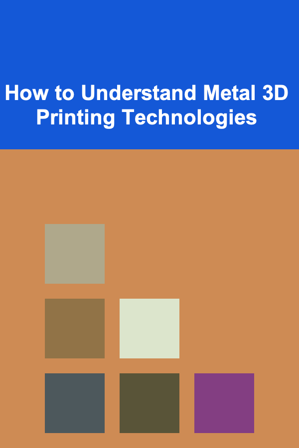 How to Understand Metal 3D Printing Technologies