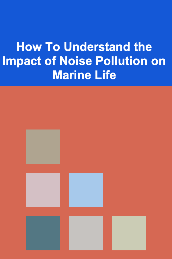 How To Understand the Impact of Noise Pollution on Marine Life