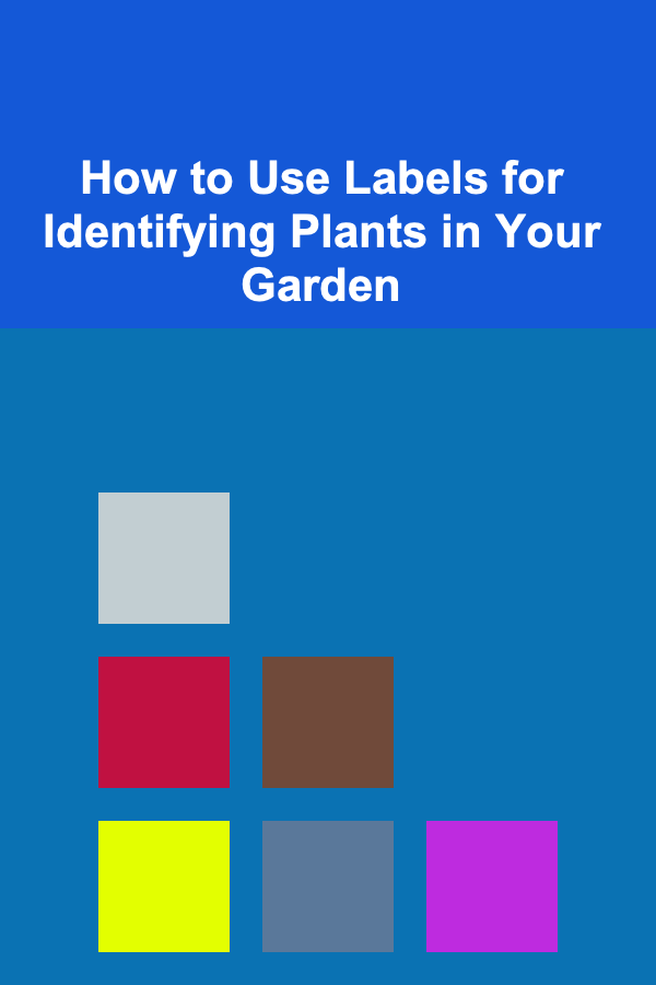 How to Use Labels for Identifying Plants in Your Garden