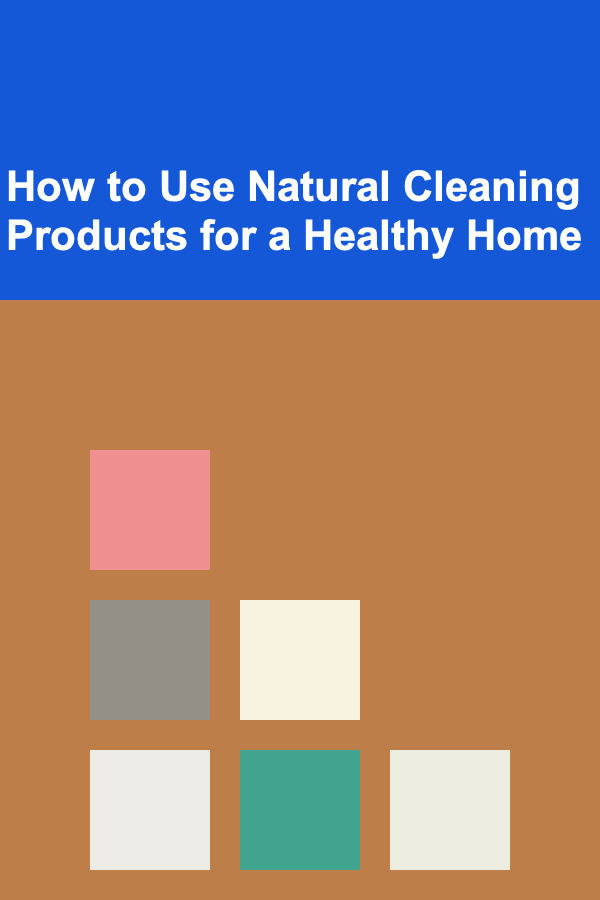 How to Use Natural Cleaning Products for a Healthy Home