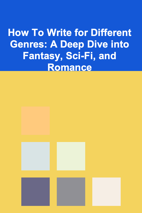 How To Write for Different Genres: A Deep Dive into Fantasy, Sci-Fi, and Romance
